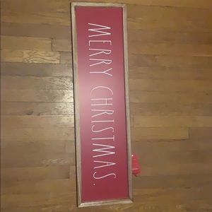 MERRY CHRISTMAS RAE DUNN red wall art